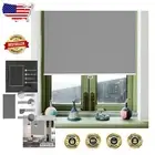Cordless Blackout Roller Blinds - Grey 35” W x 72” L for Timeless Decor
