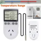 Fridge Heater Digital Temperature Controller Thermostat Plug Timer Switch Socket
