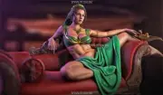 Princess Jasmine Statue 3D Print Unpainted/Unassembled