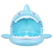 Baby Pool,Shark Splash Toddlers Swimming Pool with Canopy,Portable Inflatable...