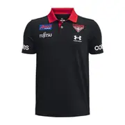 AFL 2023 Polo - Essendon Bombers - Black - Youth