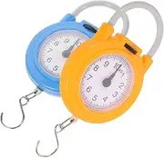 Healeved 2pcs Portable Digital Hanging Scale for Luggage Durable Spring Dial Weight Scale with Hook for Home and Shipping Use Reliable and Design