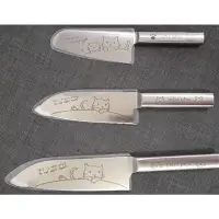在飛比找Yahoo!奇摩拍賣優惠-日本 mere pere 貓咪 三德刀 不鏽鋼菜刀 水果刀 