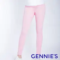 在飛比找蝦皮商城優惠-【Gennies 奇妮】彈力窄管顯瘦修身孕婦褲-粉(T4F0