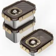 Food Storage Containers with Lids Airtight Meal Prep Container Stackable Stai...