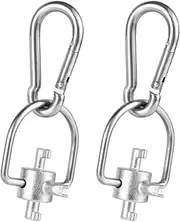 2pcs Locking Cap Key for 410A & R22 Refrigerant, Multi-Function Stainless Steel Triple Locking Tools for Install and Removal HVAC Safety Covers Air Conditioning & Equipment Servicing Hand Tool