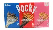 12 x 40g Glico Pocky Chocolate Cookies & Cream Strawberry Cream Biscuit Sticks