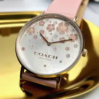 在飛比找momo購物網優惠-【COACH】COACH手錶型號CH00079(白色錶面玫瑰