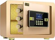 Safety Boxes for Home, Security Safe Box with Keys, Safe Box with Induction Light, Steel Safe Money Lock Box with Digital Keypad LCD Display, for Home, Office (A 60cm)