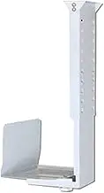 PC Stand CPU Holder Under Desk Mount - Adjustable Wall Side PC Mount, Universal PC Case Holder Heavy Duty PC Tower Holder Holds up to 55lbs CPU Tower Stand(White)