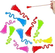 Stretchy Sticky Toys for Kids - 10X Foot Shape Stretchy Sticky Fidget Toys - Feet Shape Elastic Crawler Game for Easter Basket Stuffers
