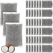 Weewooday 50 Pcs Activated Charcoal Distiller Water Filters, Coconut Shell Replacement Activated Carbon Filter Sachets Compatible with Megahome and Other Countertop Distillers