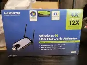 NEW Linksys Wireless-N USB Network Adapter 4X Rangemark 12X Speedmark - Sealed