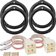 NuIth Car 6.5 Inch Speaker Adapter Bracket W/Speaker Wiring Harness Kit Select for 2006-2013 Honda Civic/Accord/CR-V/Acura 2007-2013 Aftermarket Front Rear Door 6-6.75 Inch Speaker Adapter, 4PCS