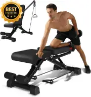Adjustable Weight Bench - 500KG Capacity, Foldable, Incline/Decline, Resistance