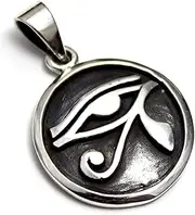 [Generic] COSUMOSU Egypt Eye of horus 925 sterling silver Protection Pendant charm(Scarab, Eye of Horus)