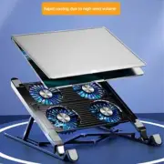 Foldable Laptop Cooling Pad Stand 4 Fans Adjustable for 13-17.3 Inch Notebook