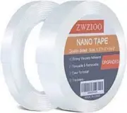 Double Sided Heavy Duty Mounting Washable Transparent Adhesive Nan Wall Tape 10'