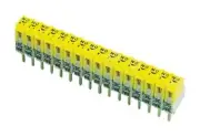JSA4-16-GO Switch Dip OFF/ ON SPST 16 Raised Slide 1A 100VAC 100VDC 10VA PC Pins