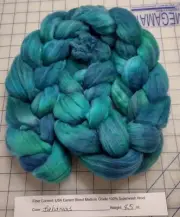 Superwash Wool Combed Top Roving Spinning Handpainted USA Dyed NWT Bahamas