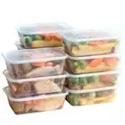 Reusable and Recyclable Meal prep Containers 650ml (10 Pieces)