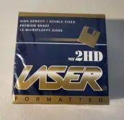 Laser - IBM Formatted MicroFloppy Disks x 10 *FACTORY SEALED - CIB*