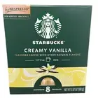Starbucks Creamy Vanilla Flavored Coffee Nespresso Vertuo 8 Capsules 3.52 oz
