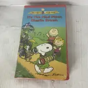 Vintage VHS It's the Pied Piper, Charlie Brown Clamshell Peanuts Classic New