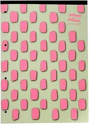 Exacompta Europa Splash - Ref EU1511Z Refill Pad, Bright Cover, 140 Lined & Margin Sheets, A4 Size with Pre Punched Pages, 4 Holes for Universal Filing, Pack of 6 Pink/Green Cover
