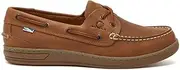 [Chatham] Leather Boat Shoes for Men - Deck Buton G2 in Walnut, 6-12
