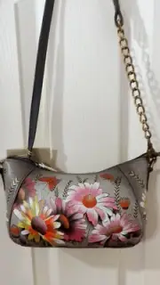 ANUSCHKA Wild Meadow Chain Strap Crossbody Bag - So Pretty!! NWT