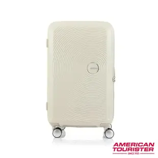 【AMERICAN TOURISTER 美國旅行者】27吋 Curio Trunk 立體唱盤防盜拉鍊運動行李箱/胖胖箱(多色可選)