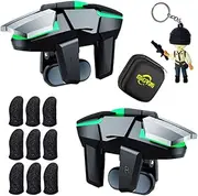 13 in 1 Mobile Phone Gaming Triggers Combo Kits for iPhones/Android Phones, Mobile Phone Game Controller for PUBG/Call of Duty/Knives Out (Boy)