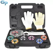 Hydraulic Hose Crimper A/C Crimping Tool With 7 Dies For Air Condition Repaire