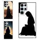 Anti scratch Case For Samsung Galaxy Z Fold Flip 3 4 5 6 Black silhouette Muslim