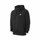 Nike 外套 NSW Club Hoodie FZ 男款 連帽 抽繩 保暖 運動休閒 黑 白 BV2649-010