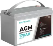 12V 170Ah AGM Deep Cycle Lead Acid SLA Battery Solar Caravan Camping Maintenance