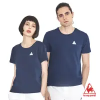 在飛比找momo購物網優惠-【LE COQ SPORTIF 公雞】短袖T恤 中性-藏青-