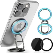 TDTOK Magnetic Phone Grip for Magsafe, Dual-Sided Magnet Phone Ring Holder for iPhone 16/15/14/13/12 Samsung Google Magsafe Accessories