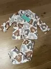 Peter Alexander junior jellycat bunny flannel Pjs Bnwt Sz 2