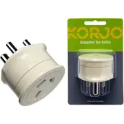 KORJO KAIN Aust. To India Travel Adaptor For Australia 240V Plug- Fit26 For Use With Australian/Nz