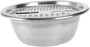 Vaguelly 1Set Multipurpose Stainless Steel Washing Basin Grater Vegetable Slicer for Fruits Rice Veggies Stackable Design Safe Kitchen Essential