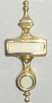 NuTone Push Button Non-Lighted CONCORD GOLD FINISH 5" x 2" Pushbutton PB-5G NEW