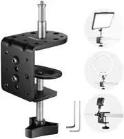 Adjustable Heavy Duty C Clamp for Light Stands and Cameras, 44lb Capacity