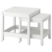 HAVSTA Nest of tables, set of 2, white