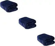 HOLIDYOYO 3pcs Chunky Knit Pet Blanket Fleece Throw for Couch Solid Pet Bedding Extra Warm Flannel
