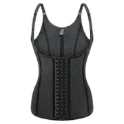 Ladies Punching Shapewear Latex Support Chest And Abdomen Belt Black 6XL