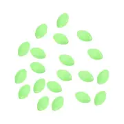 200Pcs 10x6mm Oval Plastic Glow Fishing Beads Tackle Tool, Green