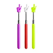 Mini Retractable Hand Pointing Stick Teaching Hand Pointer Finger Pointers Classroom Pointer Telescopic Teachers Pointer Purple pink yellow