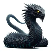 Dark Basilisk Ancient Serpent 3" DnD Myth Legend Mythology Gaming Hobby Decal